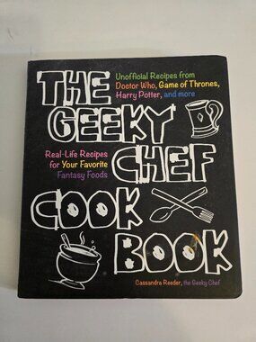 Geeky Chef Cookbook Fantasy Recipes Harry Potter GOT Doctor Who Nerd Gift